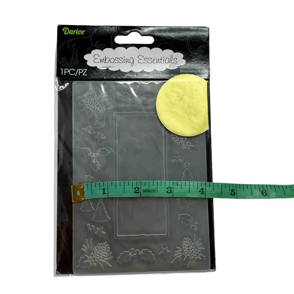 Embossing Essentials *NEW* Tree with Pinecones Embossing Folder Darice Holiday